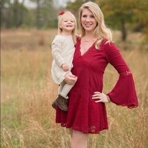 Beautiful Garnet Hippie Dress